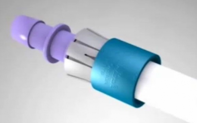 Sistema de abrazadera plástica para alta pureza Barblock